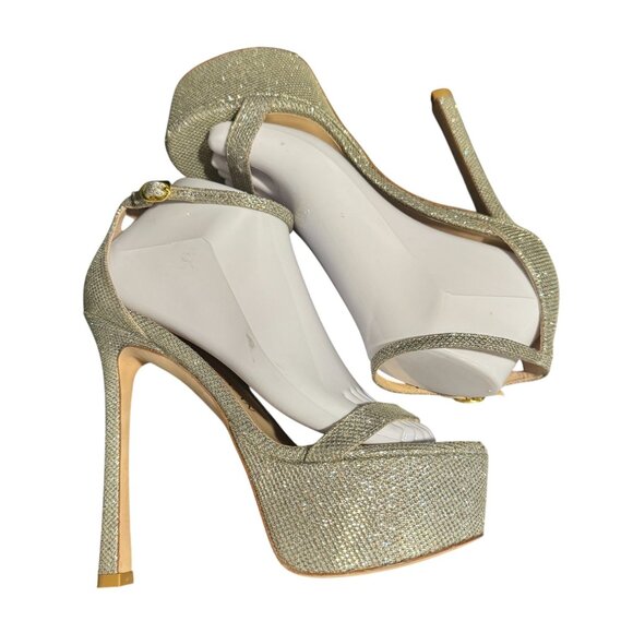 Stuart Weitzman Nudistcurve Hollywood Platform Heel Sandal, Size 7.5 NWOB - Picture 6 of 10